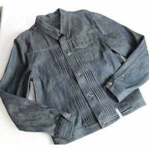 KARL LAGERFELD Denim Jacket Mens Large Selvedge